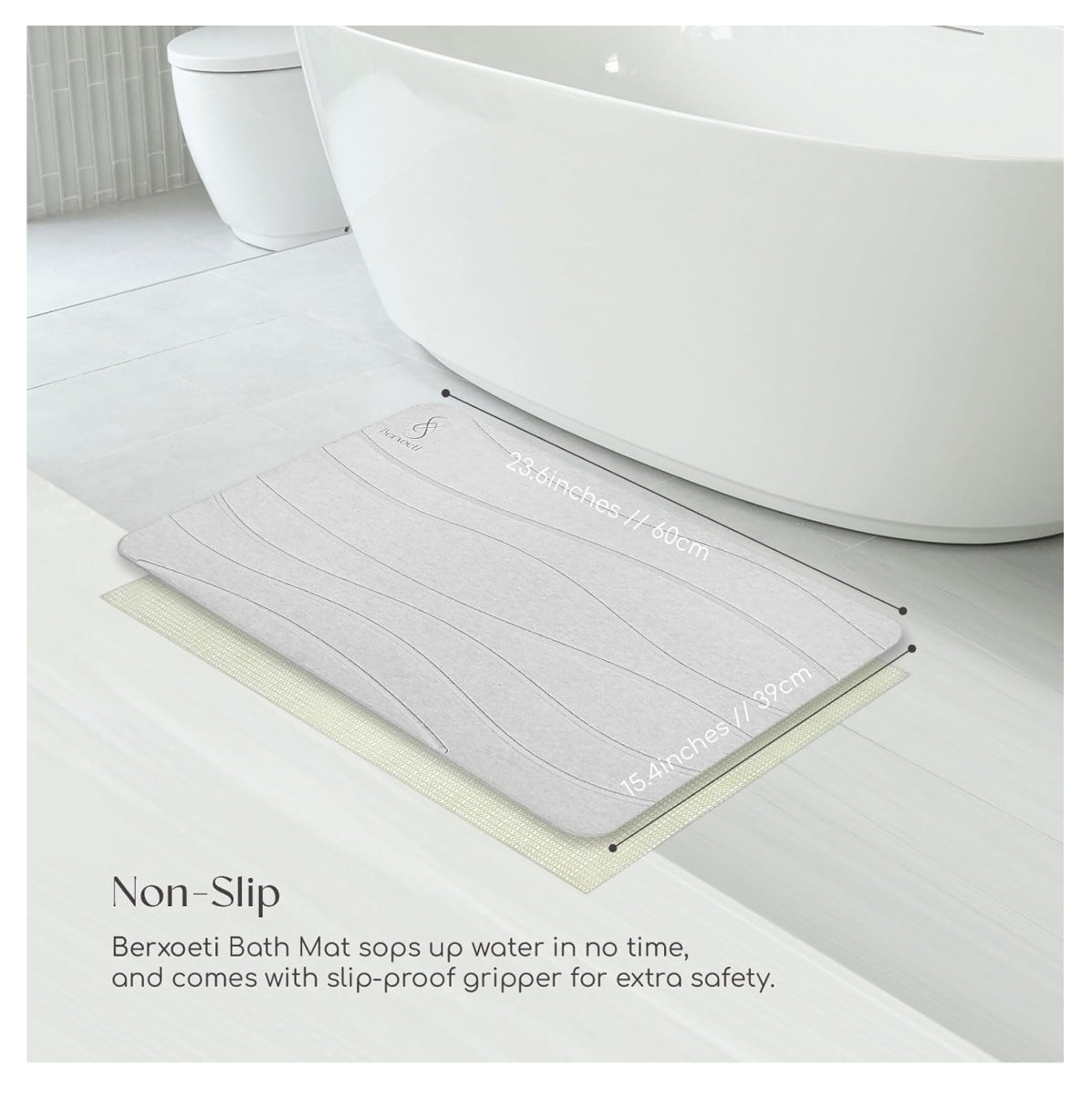 Tapete Piedra diatomita Ultra Absorbente